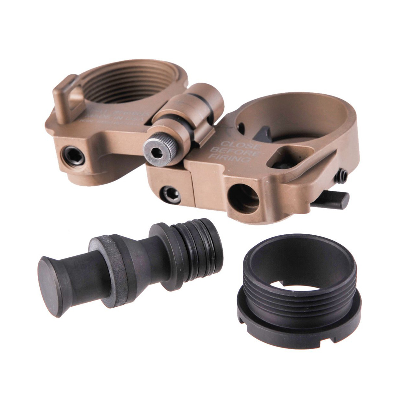 Law Tactical AR-15 GEN3-M Folding Stock Adapter FDE - Image 5