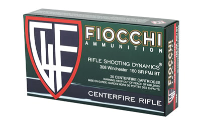 FIOCCHI 308WIN 150GR FMJBT 20/200 - Image 3