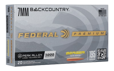 FED GLD MDL BERG 7MM BC 195GR 20/200
