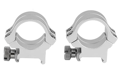 WEAVER QUAD LOCK RNGS 1" HI SLVR