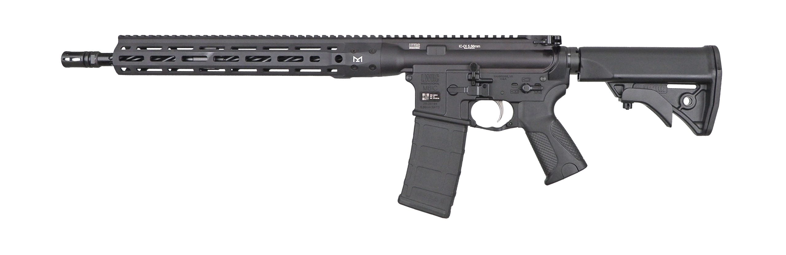 LWRC DI 5.56MM BLK 16.1" 30+1 M-LOK