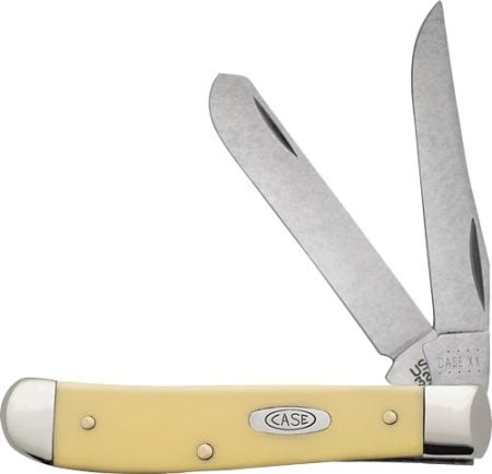 CASE KNIVES YELLOW SYNTHETIC - SMOOTH MINI TRAPPER