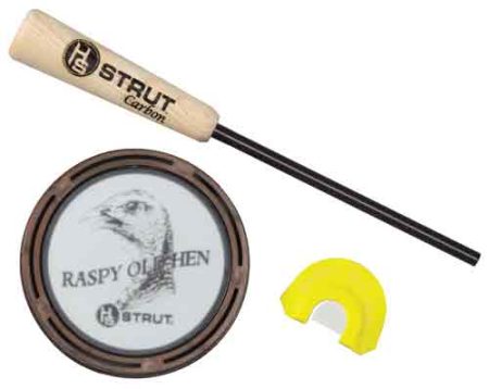 HS STRUT TURKEY CALL POT STYLE - RASPY OLD HEN GLASS