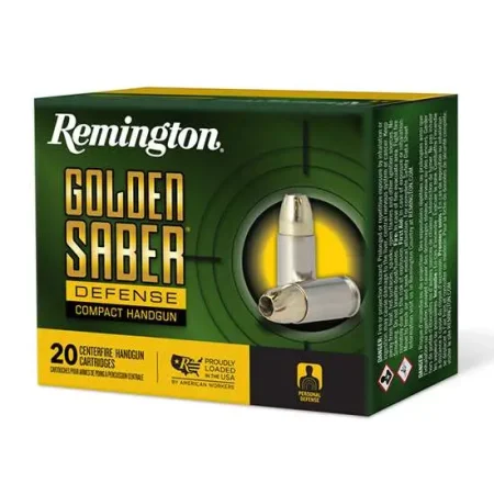 REMINGTON 38 SPL +P 125GR BJHP GOLDEN SABER DEFENSE 20 RD/BX 25 BX/CS