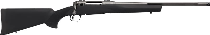SAVAGE 110 TRAIL HUNTER LITE< - 350 LEG 18" TUNGSTEN/BLK HOGUE