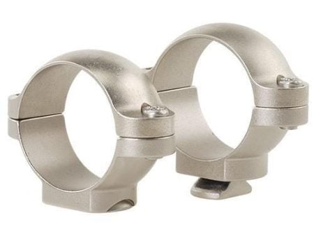 Leupold 2-Piece STD Windage Adjustable Steel Rings 1" Low Silver