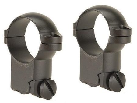 Leupold 2-Piece Solid Steel Ringmounts - Ruger M77 1" Super High Matte Black
