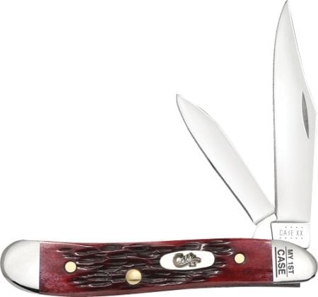 CASE KNIVES MY FIRST CASE - PEACH SEED JIG OLD RED PEANUT
