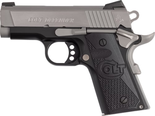 COLT DEFENDER 45ACP 3" FRONT - NIGHT SIGHT 7RD CERKOTE SS