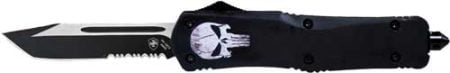 TEMPLAR KNIFE LARGE OTF FALLEN - 3.5" BLACK TANTO SERRATED