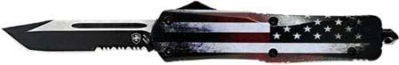 TEMPLAR KNIFE LARGE OTF FULL - US 3.5" BLACK TANTO SERRATED