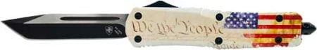 TEMPLAR KNIFE LARGE OTF WE THE - PEOPLE 3.5" BLACK TANTO