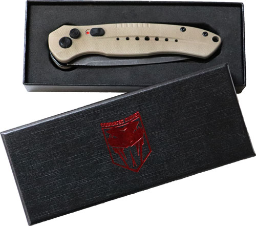 COBRATEC DIABLO SIDE BUTTON - AUTO 3" D2 FDE/STNWSH BLK BLD - Image 2