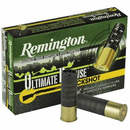 Remington Ultimate Defense Buckshot Shotshells 3" #4 Buck 1225 fps 5/ct