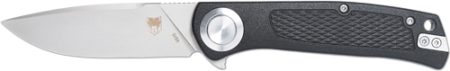 COBRATEC EDC SCOUT BUTTON LOCK - 3.12" BLACK STAINLESS STEEL