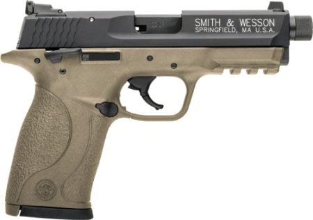 S&W M&P22 COMPACT 22LR 3.56" - AS 10-SHOT MATTE FDE THREADED