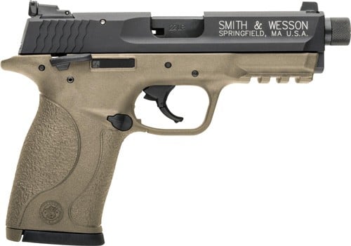 S&W M&P22 COMPACT 22LR 3.56" - AS 10-SHOT MATTE FDE THREADED