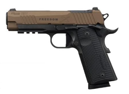 SIG 1911 X FREEDOM 45ACP 4.2" - XRAY3 (2)8RD BRONZE/BLACK G10