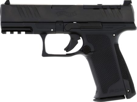 WALTHER PDP F OR 9MM 4" FS - 10-SHOT BLACK POLYOMER FRAME