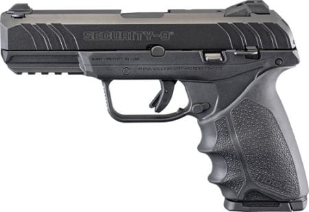 RUGER SECURITY-9 9MM LUGER - ADJ 10-SHOT BLUED HOGUE HANDAL