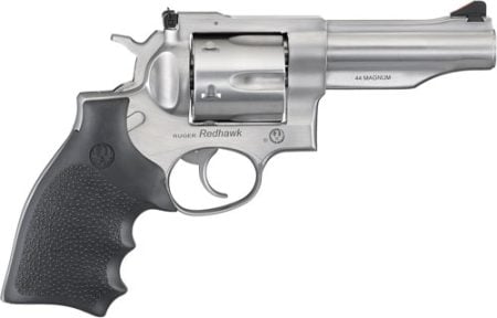 RUGER REDHAWK 44 REM MAG 4.2" - STAINLESS RUBBER ADJUSTABLE