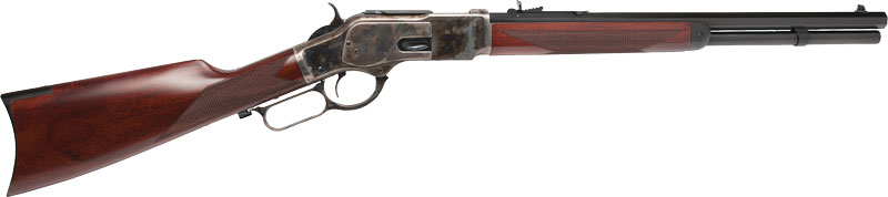 CIMARRON 1873 SADDLE RIFLE - 45LC 18" CC/BLUED WALNUT - Image 2