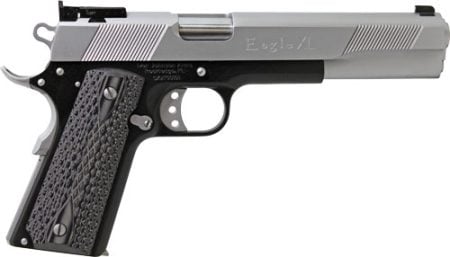 IVER JOHNSON EAGLE XL 2-TONE - 10MM 6" ADJ 8RD M.CHROME SLIDE