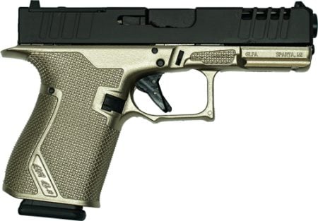 GLFA 19 STRIKER 9MM 4" 15 SHOT - BLACK SLIDE PLATINUM FRAME
