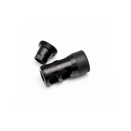 Area 419 Hellfire 2P-Self Timing Muzzle Brake w/ Adapter 223/6mm 1/2-28
