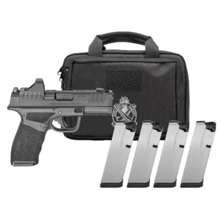 Springfield Gear Pac Hellcat Pro Comp OSP Handgun 9mm Luger 15(1)&17(3)rd Magazines 3.7" Barrel Green Dot & Bag