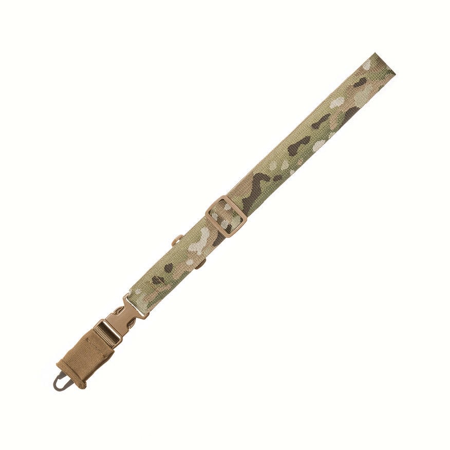 TacShield CQB Single-Point Sling 1.5" Multi-Cam Black with HK Snap Hook