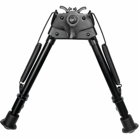 TacShield Heavy Duty Bi-pod Pivot Adjustable 9"-13" Matte Black