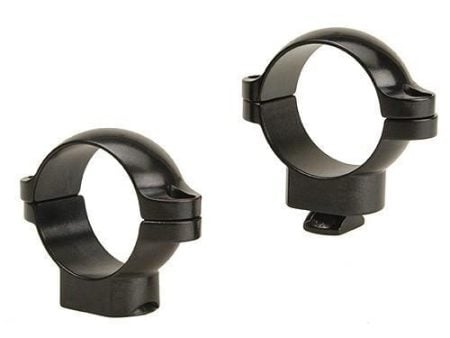 Leupold 2-Piece STD Windage Adjustable Steel Rings 1" Medium Gloss