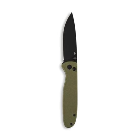 Outdoor Edge Dirk Folding Knife 3-1/4" Drop Point Blade Green