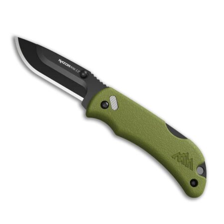 Outdoor Edge RazorMini Folding Knife 2-1/5" Drop Point Blade Green