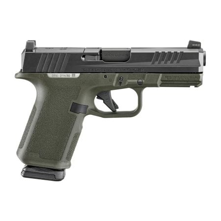 Ruger RXM Handgun 9mm Luger 15rd Magazines(2) 4" Barrel ODG Poly Frame Front Night Sight