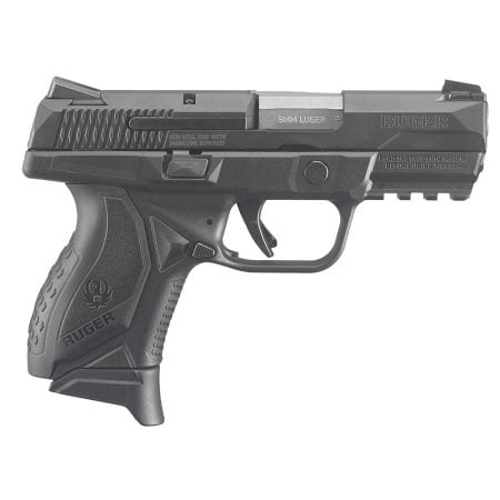 Ruger American Compact Handgun 9mm Luger 17rd Magazine 3.55" Barrel Black