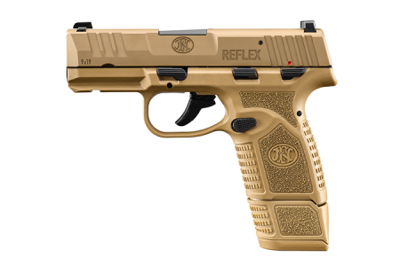 FN REFLEX MS 9MM FDE PSTL 3.3" 1-11RD 1-15RD