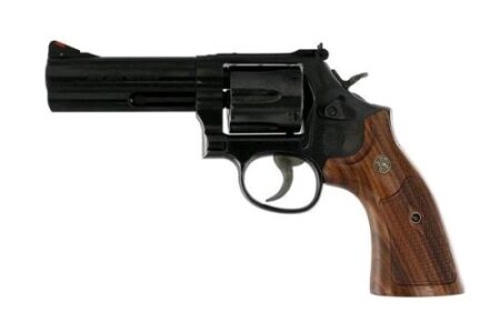 SMITH AND WESSON 586 357MAG 4" BL/WD AS 6RD