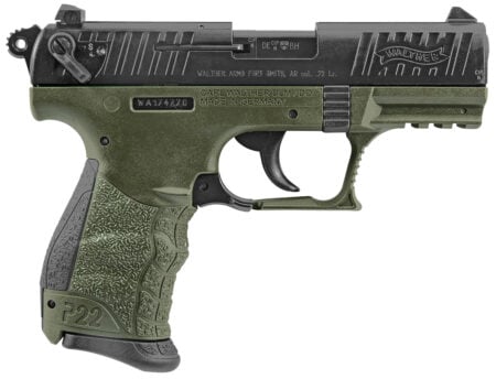 WALTHER ARMS P22 MLTRY 22LR 10+1 3.4" OD CA