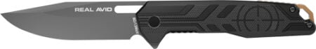 REAL AVID RAV-7 KNIFE ASSISTED - FOLDING 3.25" BLADE GRAY ALUM.