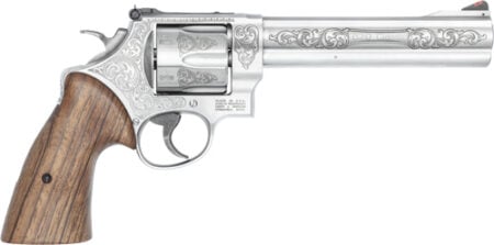 S&W 629 ENGRAVED 44 MAG 6.5" - 6-SHOT WALNUT GRIPS SS