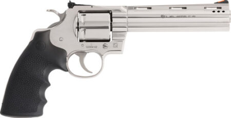 COLT GRIZZLY 357MAG 6" 6RD - POLISHED STAINLESS HOGUE GRIPS