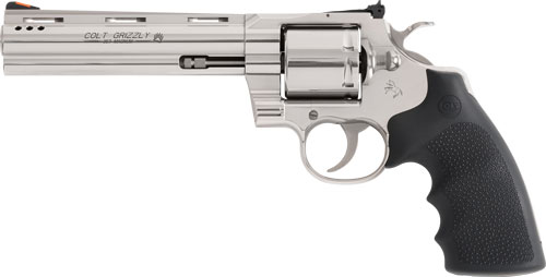 COLT GRIZZLY 357MAG 6" 6RD - POLISHED STAINLESS HOGUE GRIPS - Image 2