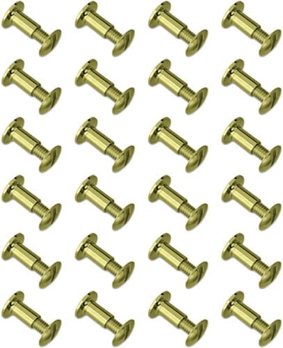 GROVTEC BRASS CHICAGO SCREWS - 24-PACK