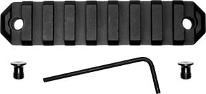 GROVTEC RAIL SECTION KEYMOD - 3.8" 9 SLOT ALUMINUM BLACK