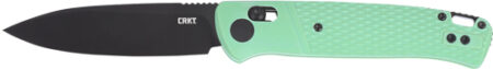 CRKT COUNTERPART 3.38" PLAIN - EDGE AQUA CROSSBAR LOCK