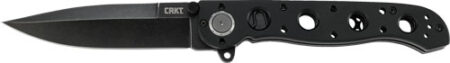 CRKT M16-02DB 3.5" PLAIN EDGE - D2 STEEL BLK W/DEADBOLT AST