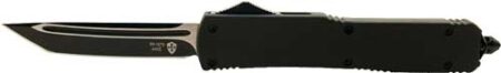 TEMPLAR KNIFE SLIM OTF BLACK - RUBBER 3.1" BLACK TANTO