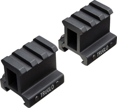 TRUGLO 2-PIECE PICATINNY RISER - MOUNT 1" RISE 1.36" LENGTH
